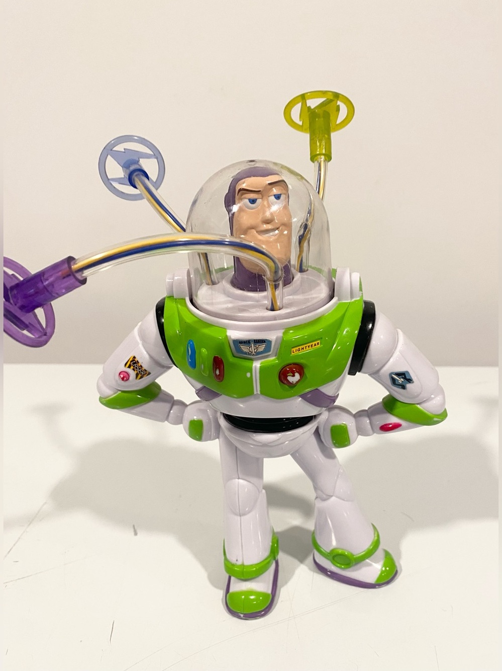 Disney Parks Buzz Lightyear Spinning Light Chaser Toy Story Working 10”